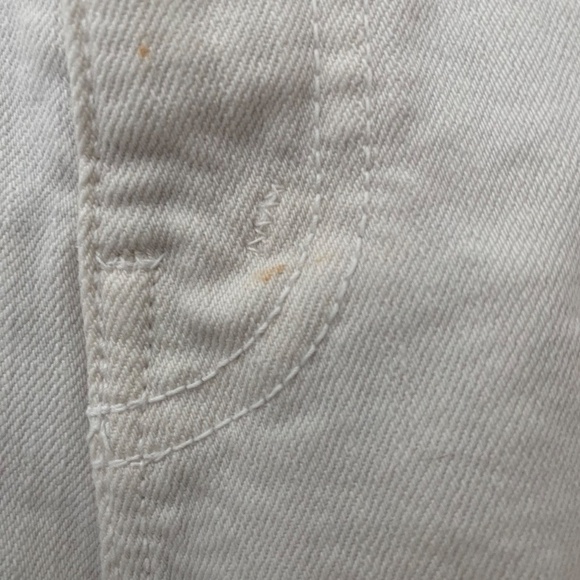 MOTHER The Greaser Paperbag Belted Waist Straight-Leg Jeans in Chalk White - Picture 4 of 8